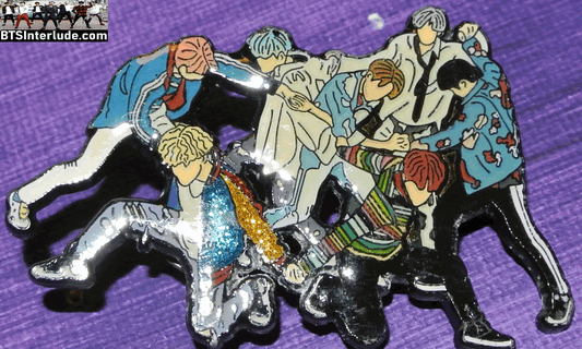 BTS PIN ENAMEL GUNMETAL GROUP DNA PERFORMANCE JUNGSH00KIEEE PINS 방탄소년단 JUNGKOOK V JIMIN RM J-HOPE SUGA JIN BADGE BUTTON