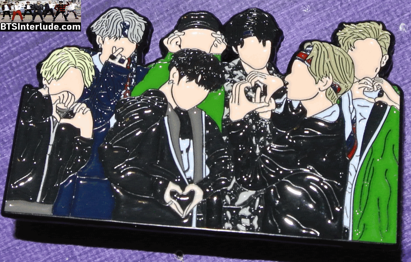 BTS PIN ENAMEL GUNMETAL GROUP HAND HEARTS JUNGSH00KIEEE PINS 방탄소년단 JUNGKOOK V JIMIN RM J-HOPE SUGA JIN BADGE BUTTON