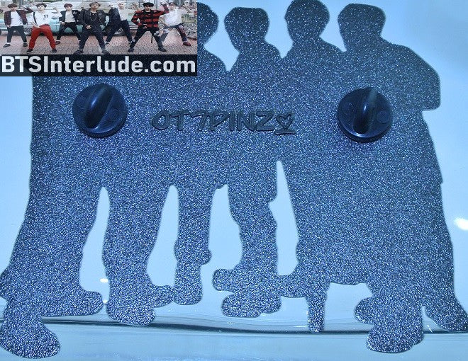 BTS PIN ENAMEL GUNMETAL GROUP MIC DROP OT7 PINS XL JUNGKOOK V JIMIN RM J-HOPE SUGA JIN BADGE BUTTON