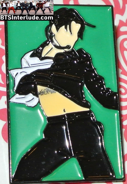 BTS PIN ENAMEL GUNMETAL PARK JIMIN 박지민 FILTER JAPAN PERFORMANCE TATTOO BADGE BUTTON