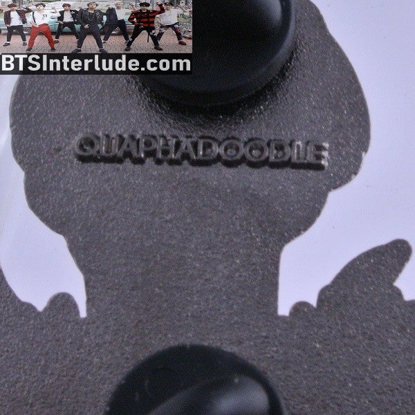 BTS PIN ENAMEL GUNMETAL JEON JUNGKOOK 전정국 BLACKOUT SUNFLOWERS QUAPHADOODLE PINS BADGE BUTTON