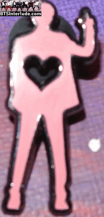 BTS PIN ENAMEL GUNMETAL JEON JUNGKOOK 전정국 PINK BOY WITH LUV HEART LIGHTERS FLAME PINS BADGE BUTTON