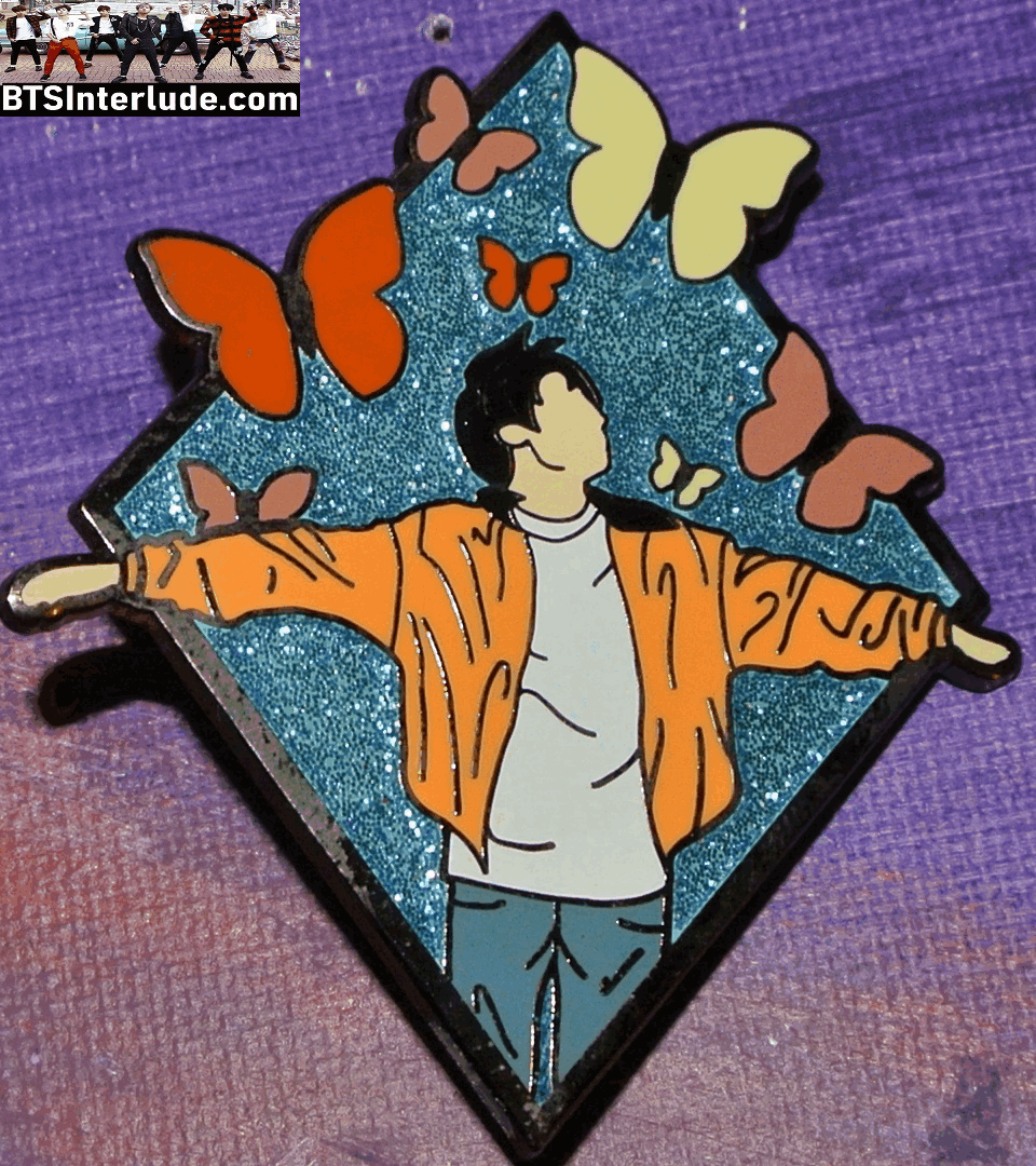 BTS PIN ENAMEL GUNMETAL JEON JUNGKOOK 전정국 EUPHORIA THEME DIAMOND VERY NICE PINS BADGE BUTTON