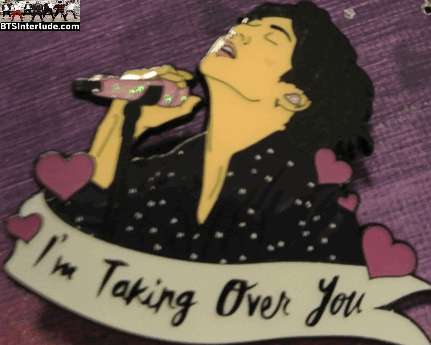 BTS PIN ENAMEL GUNMETAL JEON JUNGKOOK 전정국 PIED PIPER BANGTAN BOYS PINS BADGE BUTTON