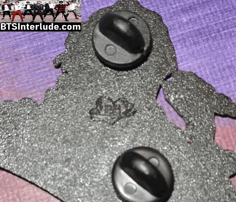 BTS PIN ENAMEL GUNMETAL JEON JUNGKOOK 전정국 PIED PIPER BANGTAN BOYS PINS BADGE BUTTON