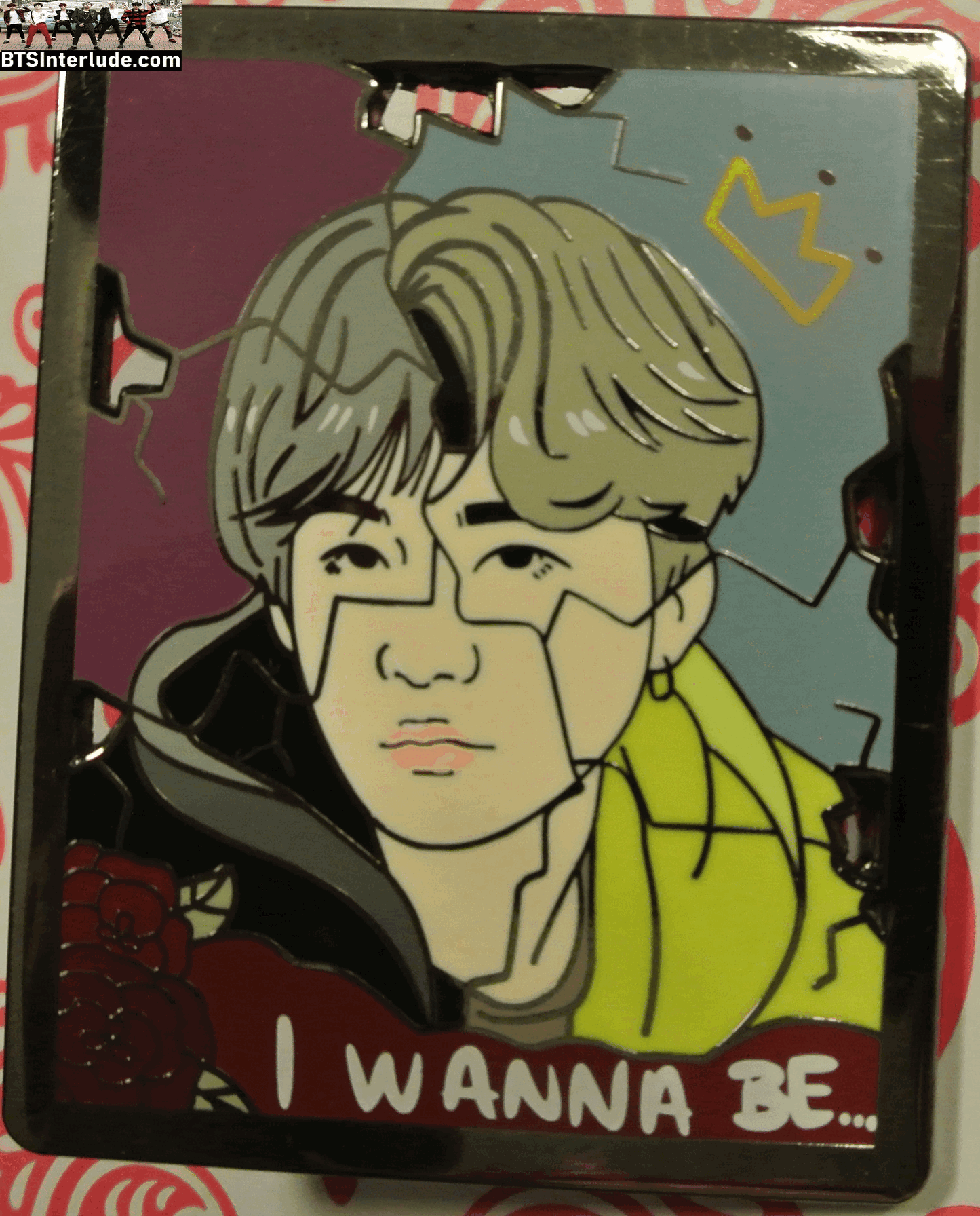 BTS PIN ENAMEL GUNMETAL SUGA MIN YOONGI 민윤기 I WANNA BE MIC DROP FANTASTIC KAWAII PINS BADGE BUTTON