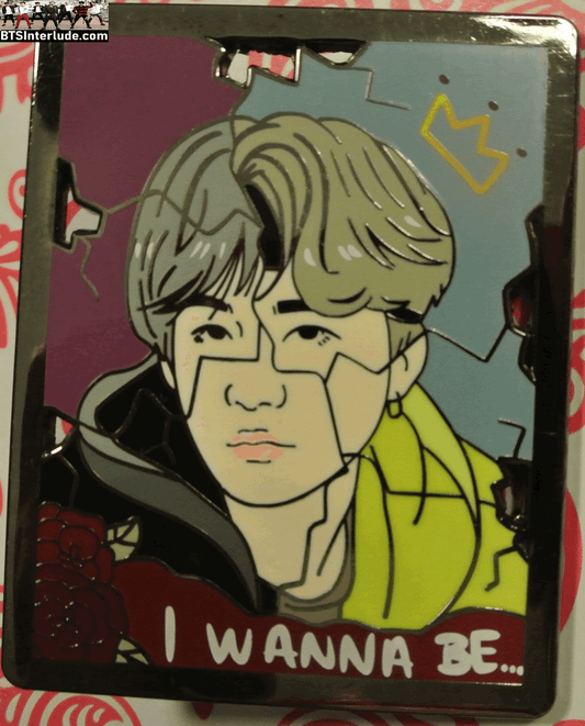 BTS PIN ENAMEL GUNMETAL SUGA MIN YOONGI 민윤기 I WANNA BE MIC DROP FANTASTIC KAWAII PINS BADGE BUTTON