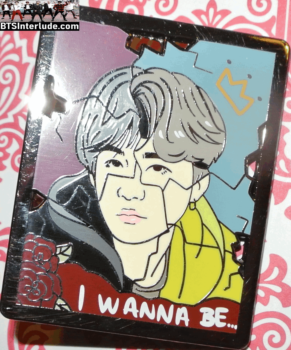 BTS PIN ENAMEL GUNMETAL SUGA MIN YOONGI 민윤기 I WANNA BE MIC DROP FANTASTIC KAWAII PINS BADGE BUTTON
