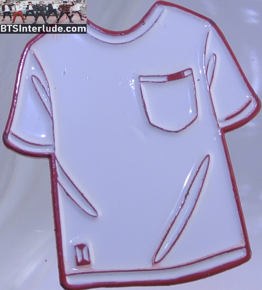 BTS PIN ENAMEL ORANGE GROUP LOVE YOURSELF LY WHITE T SHIRT POCKET TINY PIN CLUB PINS JUNGKOOK V JIMIN RM J-HOPE SUGA JIN BADGE BUTTON