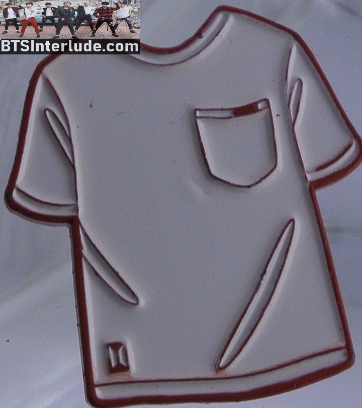 BTS PIN ENAMEL ORANGE GROUP LOVE YOURSELF LY WHITE T SHIRT POCKET TINY PIN CLUB PINS JUNGKOOK V JIMIN RM J-HOPE SUGA JIN BADGE BUTTON