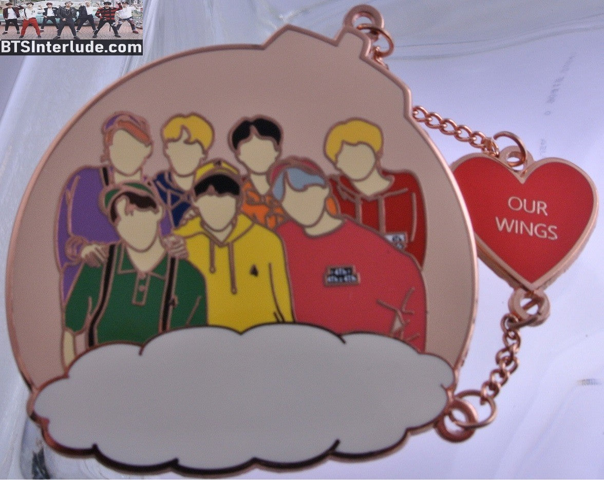 BTS PIN ENAMEL ROSE GOLD COPPER GROUP  HAPPY EVER AFTER 4TH MUSTER ORNAMENT RED HEART TRIVIA LOVE SHOP PINS JUNGKOOK V JIMIN RM J-HOPE SUGA JIN BADGE BUTTON