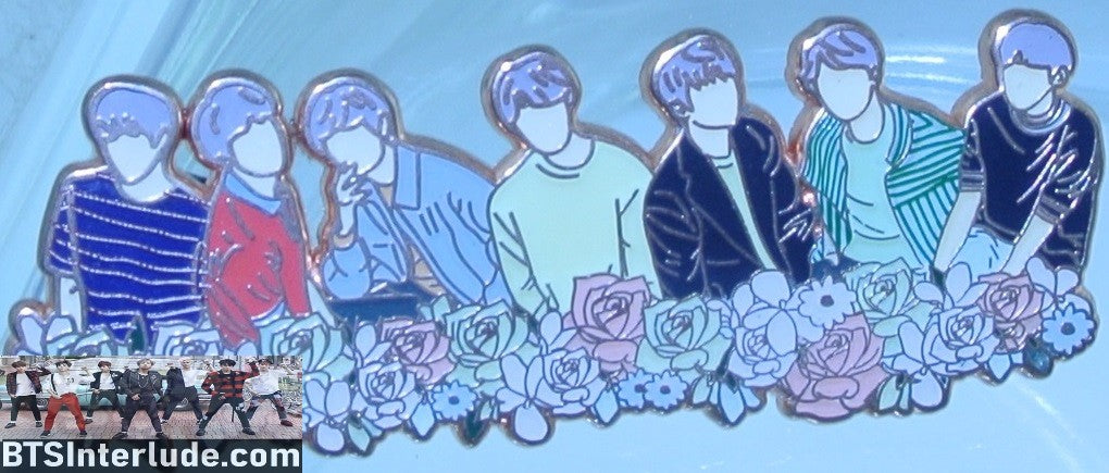 BTS PIN ENAMEL ROSE GOLD COPPER GROUP LOVE YOURSELF WORLD TOUR FLOWERS JAPAN AVOCADO PINS JUNGKOOK V JIMIN RM J-HOPE SUGA JIN BADGE BUTTON