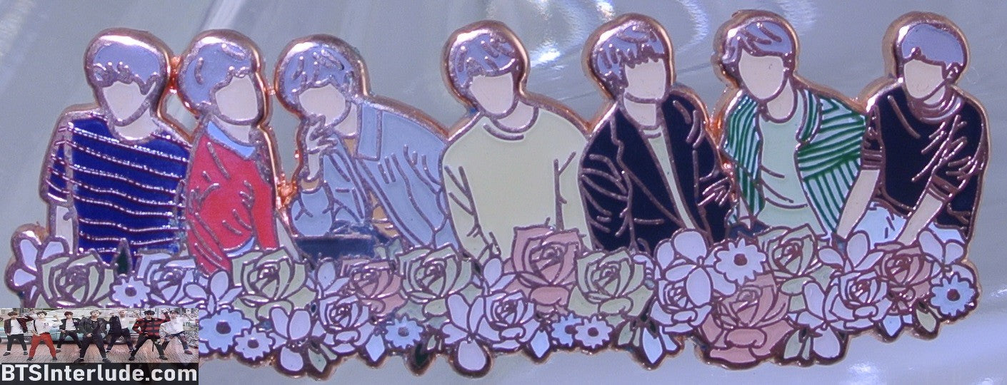 BTS PIN ENAMEL ROSE GOLD COPPER GROUP LOVE YOURSELF WORLD TOUR FLOWERS JAPAN AVOCADO PINS JUNGKOOK V JIMIN RM J-HOPE SUGA JIN BADGE BUTTON