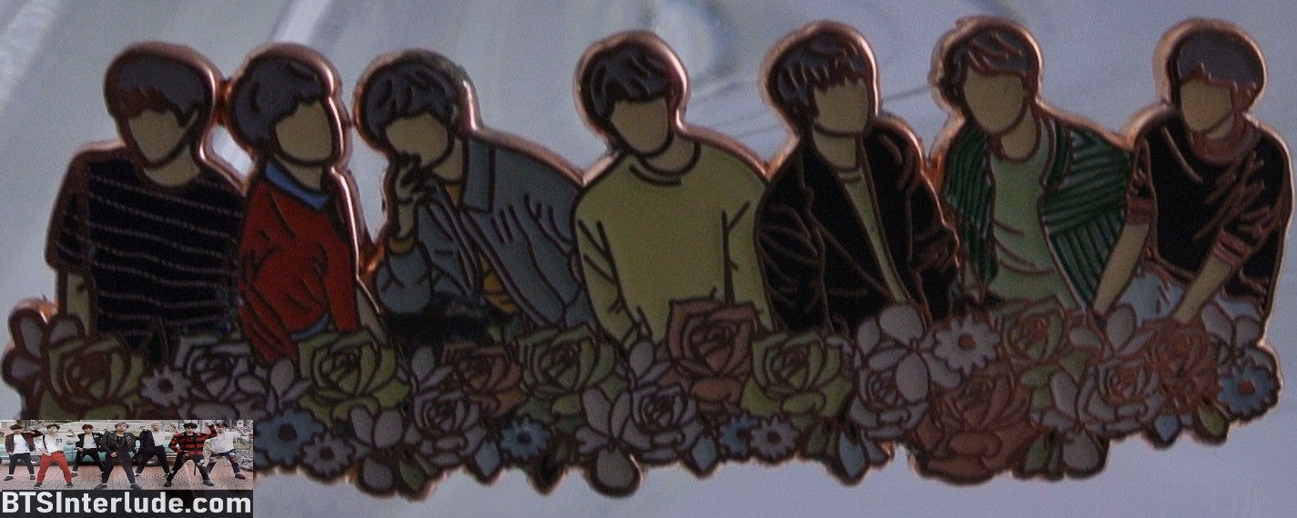 BTS PIN ENAMEL ROSE GOLD COPPER GROUP LOVE YOURSELF WORLD TOUR FLOWERS JAPAN AVOCADO PINS JUNGKOOK V JIMIN RM J-HOPE SUGA JIN BADGE BUTTON