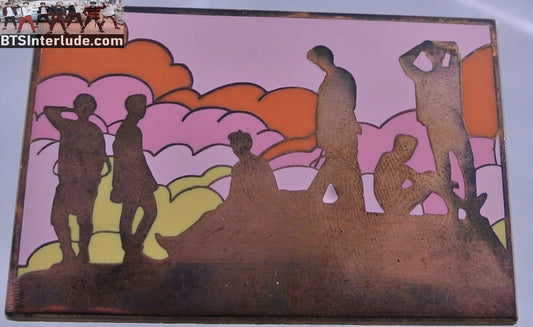 BTS PIN ENAMEL ROSE GOLD COPPER GROUP SUNSET STARSTRUCK PINS JUNGKOOK V JIMIN RM J-HOPE SUGA JIN BADGE BUTTON