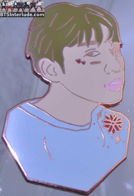 BTS PIN ENAMEL ROSE GOLD COPPER JEON JUNGKOOK 전정국 BLUE PATCH WILDXEL PINS BADGE BUTTON