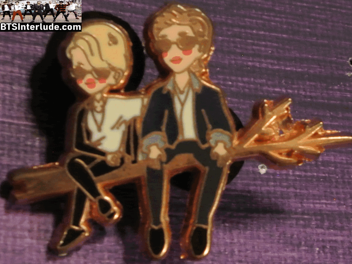 BTS PIN ENAMEL ROSE GOLD COPPER SUB-UNIT PARK JIMIN RM KIM NAMJOON CHIBIS BRANCH VEAUTIFUL PINS BADGE BUTTON