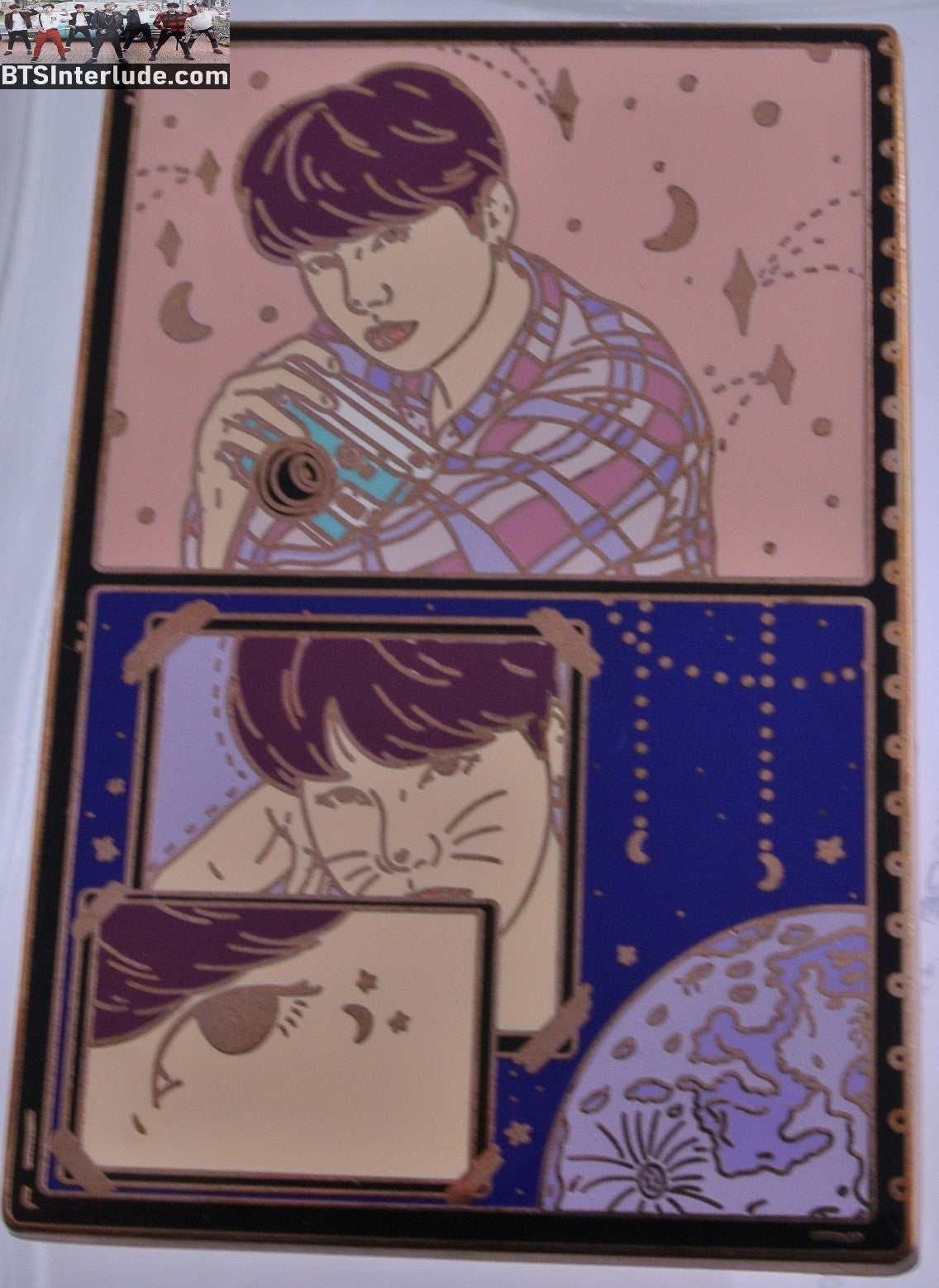 BTS PIN ENAMEL ROSE GOLD COPPER SUGA MIN YOONGI 민윤기 MAP OF THE SOUL MOTS PERSONA MIRROR LW PINS BADGE BUTTON