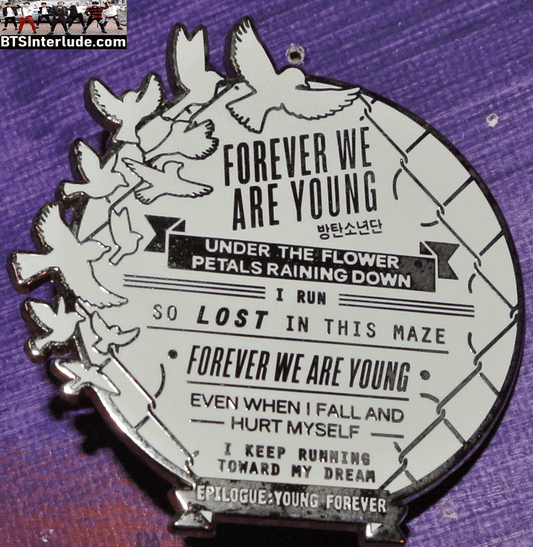 BTS PIN ENAMEL SILVER OFFICIAL GROUP EPILOGUE FOREVER LYRICS 방탄소년단 JUNGKOOK V JIMIN RM J-HOPE SUGA JIN ANTARES PINS BADGE BUTTON
