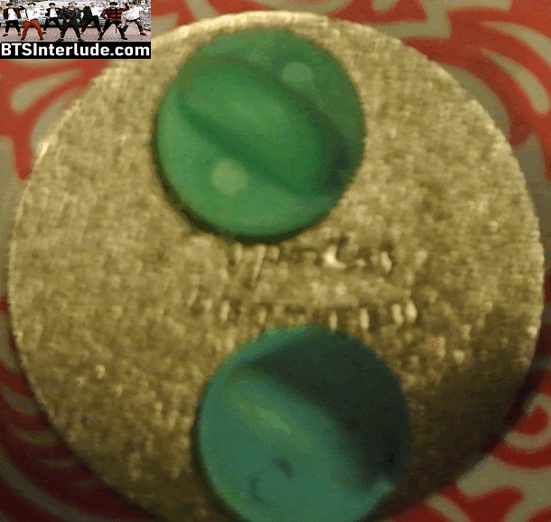 BTS PIN ENAMEL SILVER RM KIM NAMJOON 김남준 CHIBI STARS BLUE HALF MOON SPACES BETWEEN PINS BADGE BUTTON