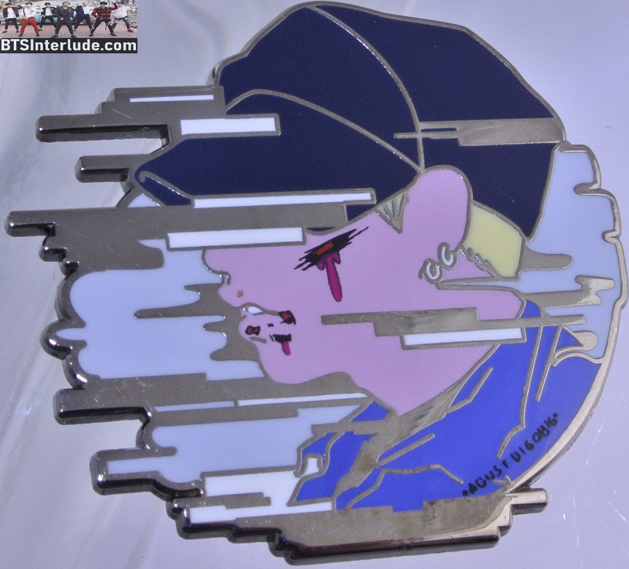 BTS PIN ENAMEL SILVER SUGA MIN YOONGI 민윤기 PROFILE BALL CAP AGUST D SERENDIPITY PARADE PINS BADGE BUTTON