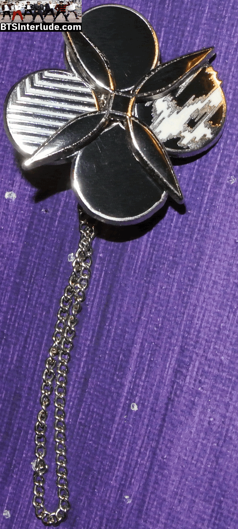 BTS PIN ENAMEL SILVER GROUP WINGS CIRCLES SPINNER FLOWER CHAIN 방탄소년단 JUNGKOOK V JIMIN RM J-HOPE SUGA JIN BADGE BUTTON