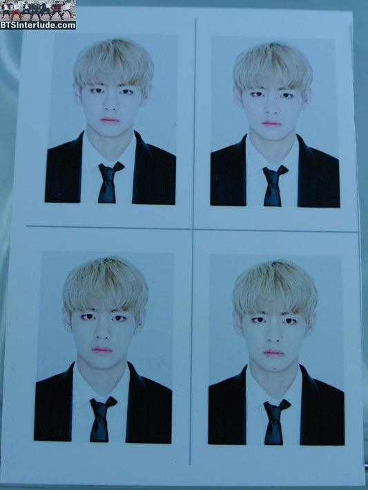 BTS POLAROID FANSITE V KIM TAEHYUNG 김태형 4 SHOT FRAMES PHOTOCARD PHOTO CARD