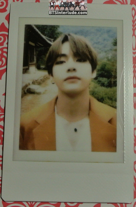 BTS POLAROID FANSITE V KIM TAEHYUNG 김태형 BROWN HAIR YELLOW JACKET BLAZER