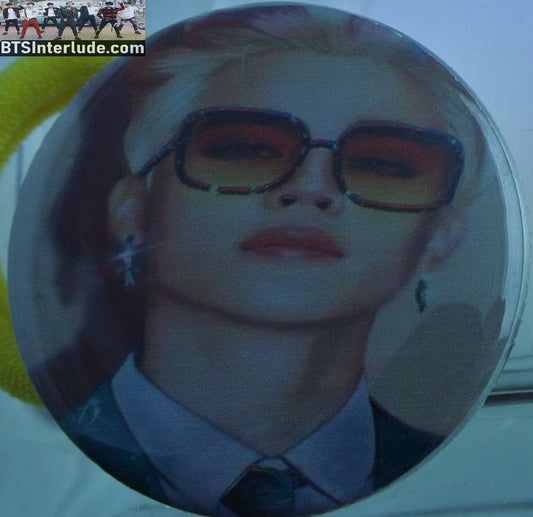 BTS PONYTAIL HOLDER BUTTON PARK JIMIN 박지민 BUTTER RAINBOW HAIR SUNGLASSES SEAMLESS HAIR TIE