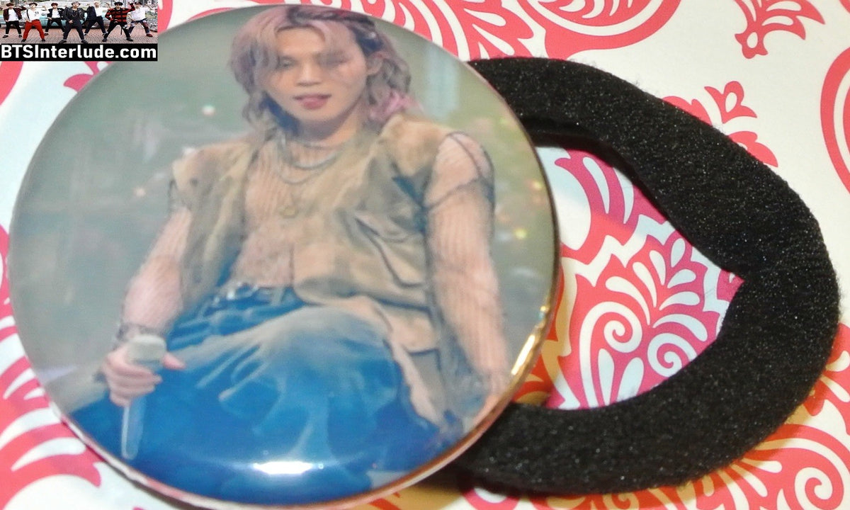 BTS PONYTAIL HOLDER BUTTON PARK JIMIN 박지민 ARIRANG LA TONGUE SEAMLESS HAIR TIE