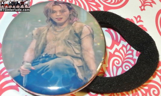 BTS PONYTAIL HOLDER BUTTON PARK JIMIN 박지민 ARIRANG LA TONGUE SEAMLESS HAIR TIE