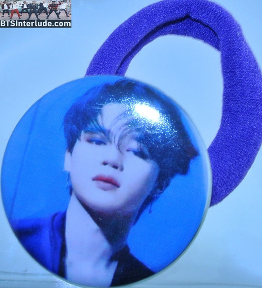 BTS PONYTAIL HOLDER BUTTON PARK JIMIN 박지민 PURPLE SUIT MOTS 7 SEAMLESS HAIR TIE