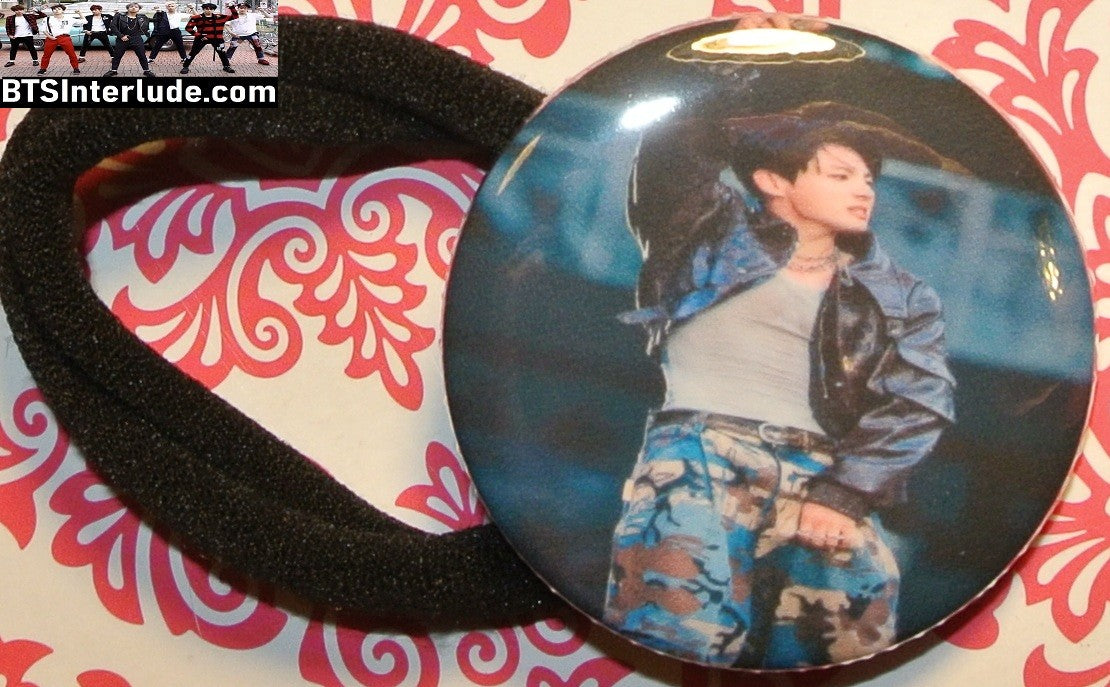 BTS PONYTAIL HOLDER BUTTON JEON JUNGKOOK 전정국 ARIRANG ARM UP SEAMLESS HAIR TIE