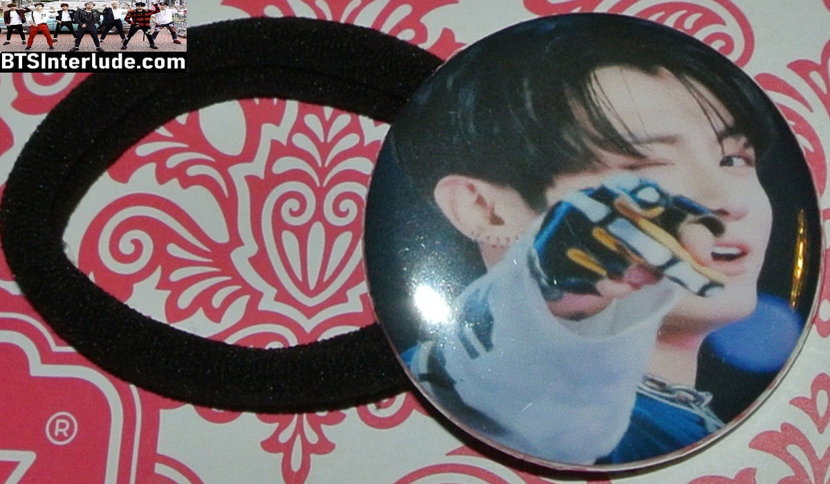 BTS PONYTAIL HOLDER BUTTON JEON JUNGKOOK 전정국 ARIRANG POINTING SEAMLESS HAIR TIE