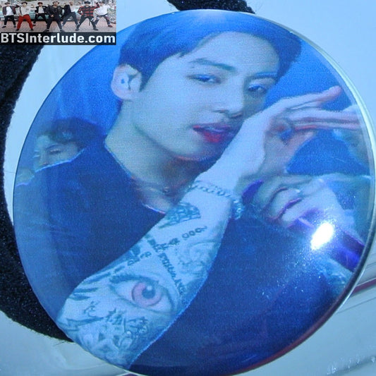 BTS PONYTAIL HOLDER BUTTON JEON JUNGKOOK 전정국 BUTTER WORLD CUP BRIDGE SEOUL PERFORMANCE SEAMLESS HAIR TIE