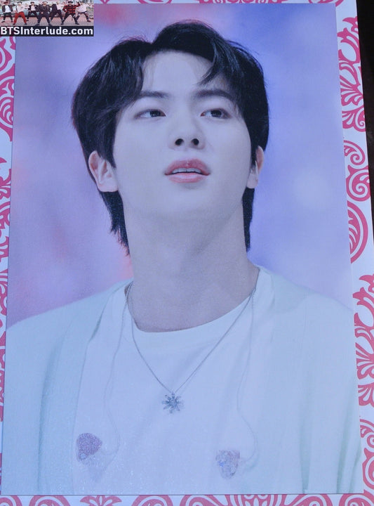 BTS POSTCARD FANSITE JIN KIM SEOKJIN 김석진 BLUE SWEATER 4" X 6"