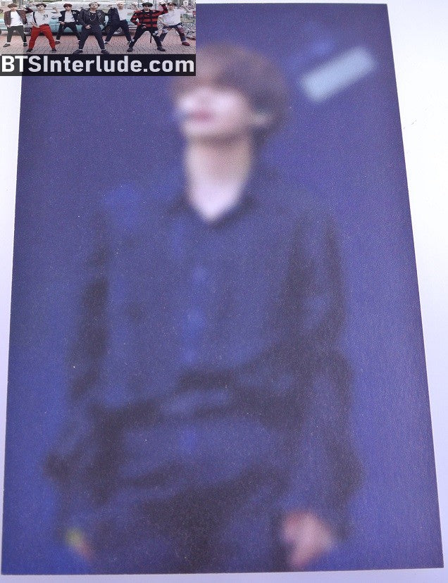 BTS POSTCARD FANSITE V KIM TAEHYUNG 김태형 ALL BLACK SHIRT JEANS