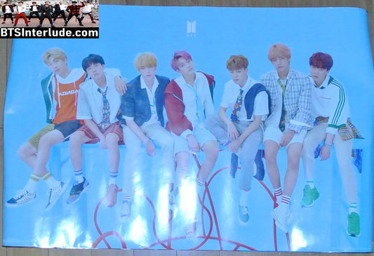 BTS POSTER FANSITE GROUP PLAYGROUND LOVE YOURSELF ANSWER 22.5" X 34.5" JUNGKOOK V JIMIN RM J-HOPE SUGA JIN
