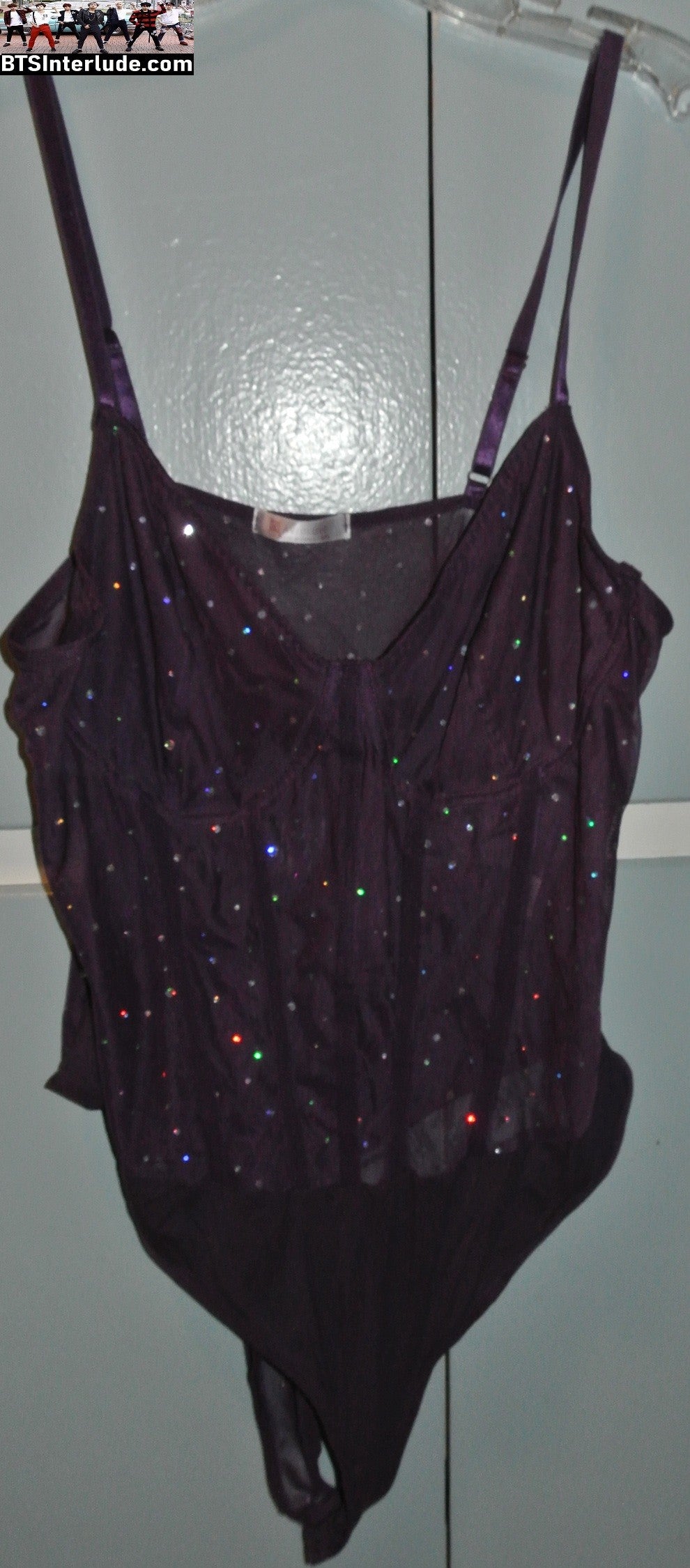 BTS LEOTARD PURPLE SPARKLE 2XL ARIRANG CONCERTS WORN ONCE JUNGKOOK V JIMIN RM J-HOPE SUGA JIN