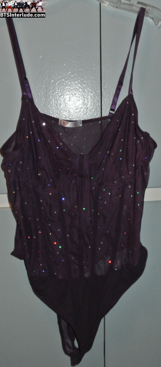 BTS LEOTARD PURPLE SPARKLE 2XL ARIRANG CONCERTS WORN ONCE JUNGKOOK V JIMIN RM J-HOPE SUGA JIN