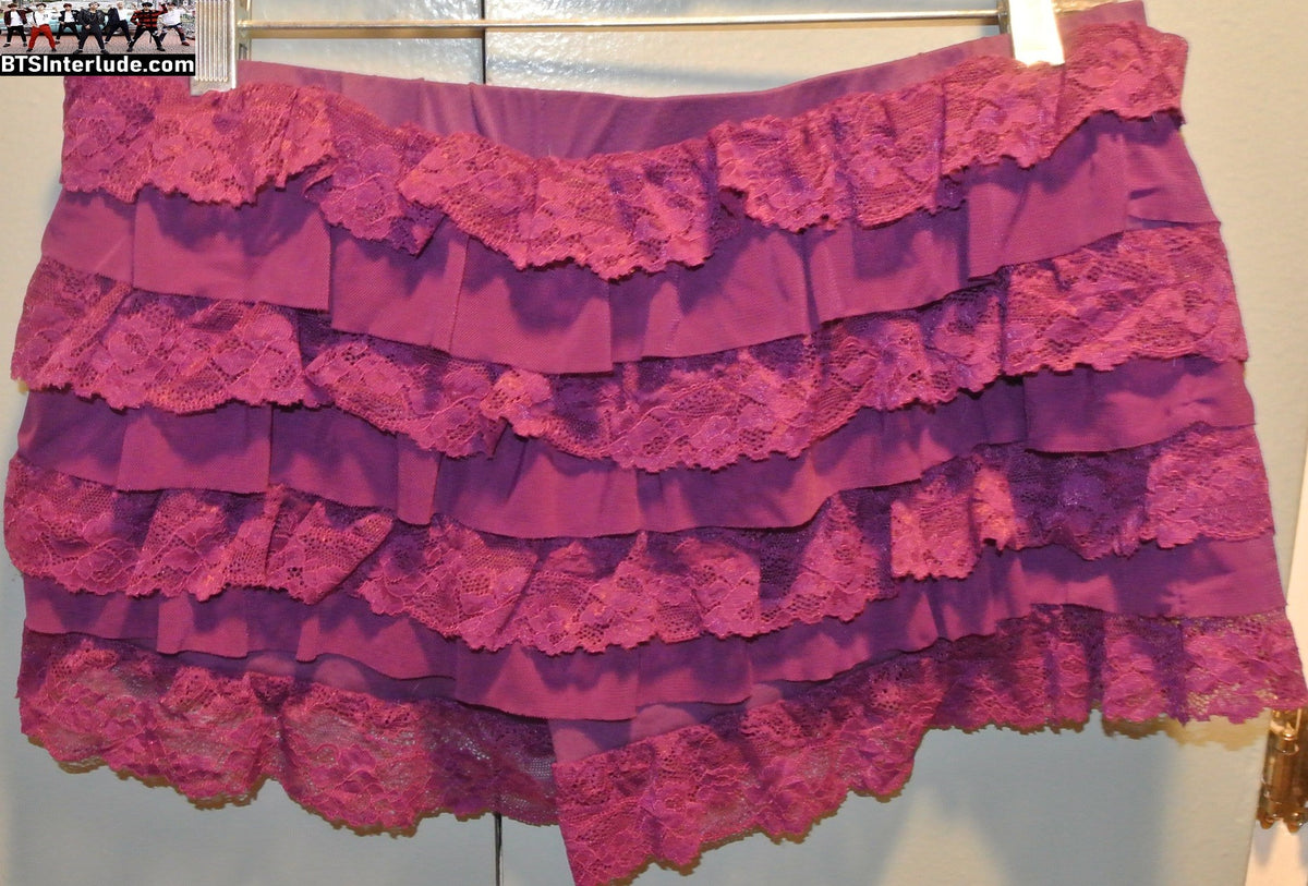 BTS PETTIPANTS PURPLE LACE LARGE XL 2XL ARIRANG CONCERTS WORN ONCE JUNGKOOK V JIMIN RM J-HOPE SUGA JIN