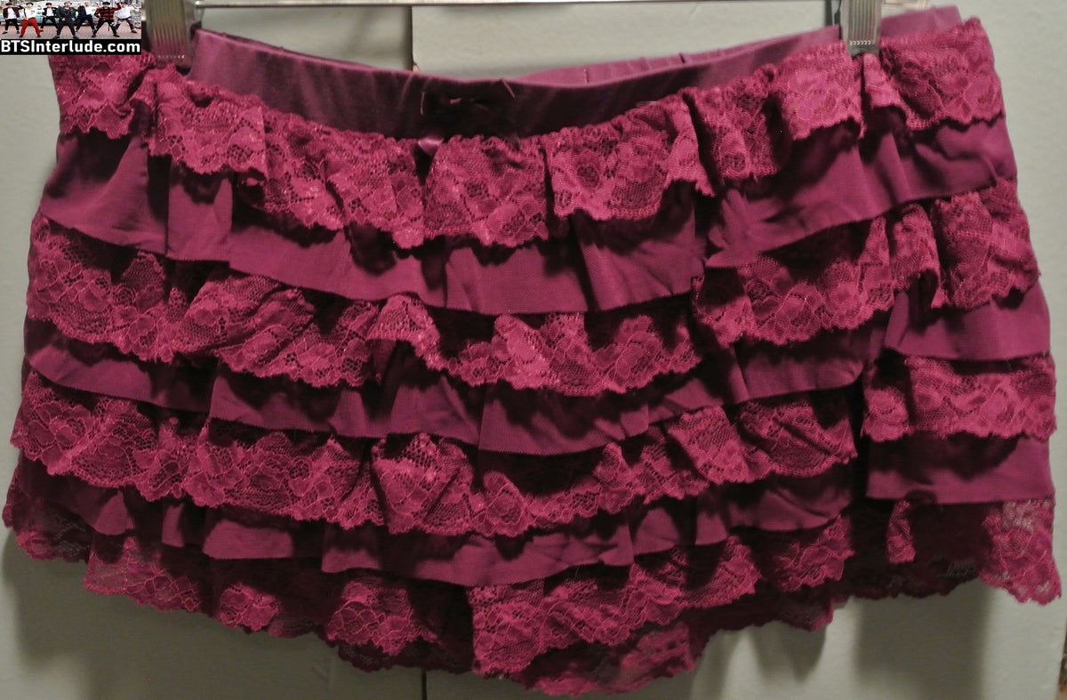 BTS PETTIPANTS PURPLE LACE LARGE XL 2XL ARIRANG CONCERTS WORN ONCE JUNGKOOK V JIMIN RM J-HOPE SUGA JIN