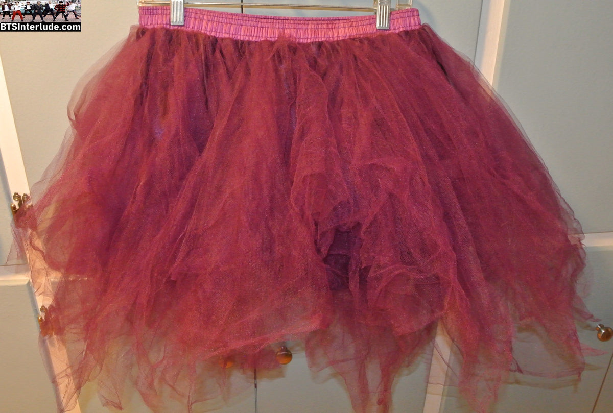 BTS SKIRT TUTU PURPLE LACE LARGE XL 2XL ARIRANG CONCERTS JUNGKOOK V JIMIN RM J-HOPE SUGA JIN
