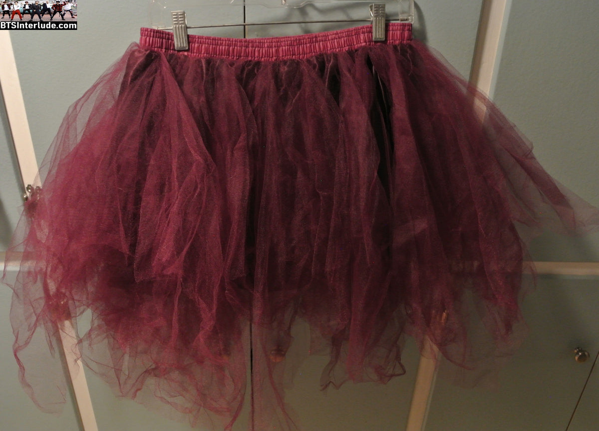 BTS SKIRT TUTU PURPLE LACE LARGE XL 2XL ARIRANG CONCERTS JUNGKOOK V JIMIN RM J-HOPE SUGA JIN