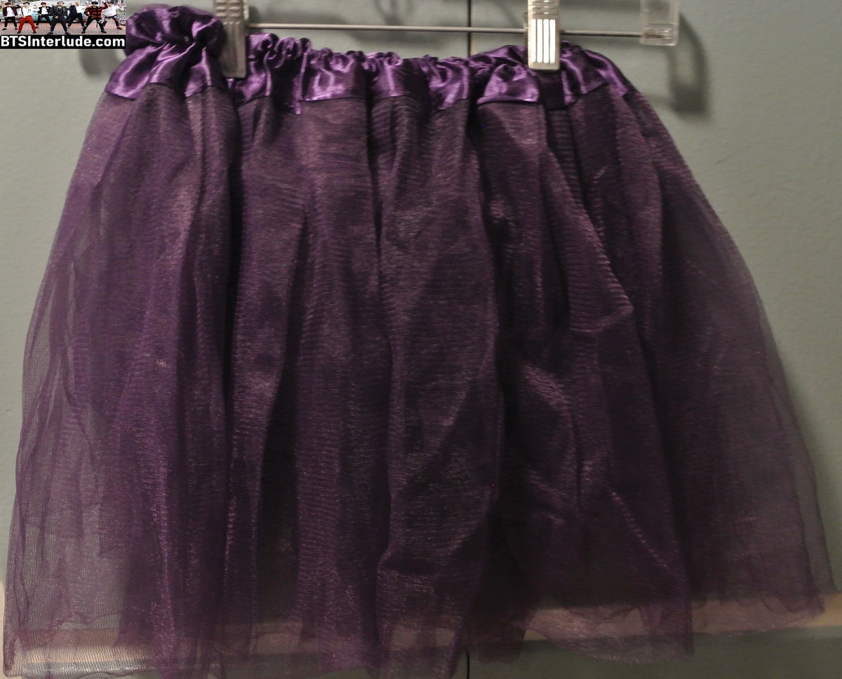 BTS TUTU SKIRT PURPLE ONE SIZE SMALL MEDIUM LARGE XL 2XL ARIRANG CONCERTS WORN ONCE JUNGKOOK V JIMIN RM J-HOPE SUGA JIN