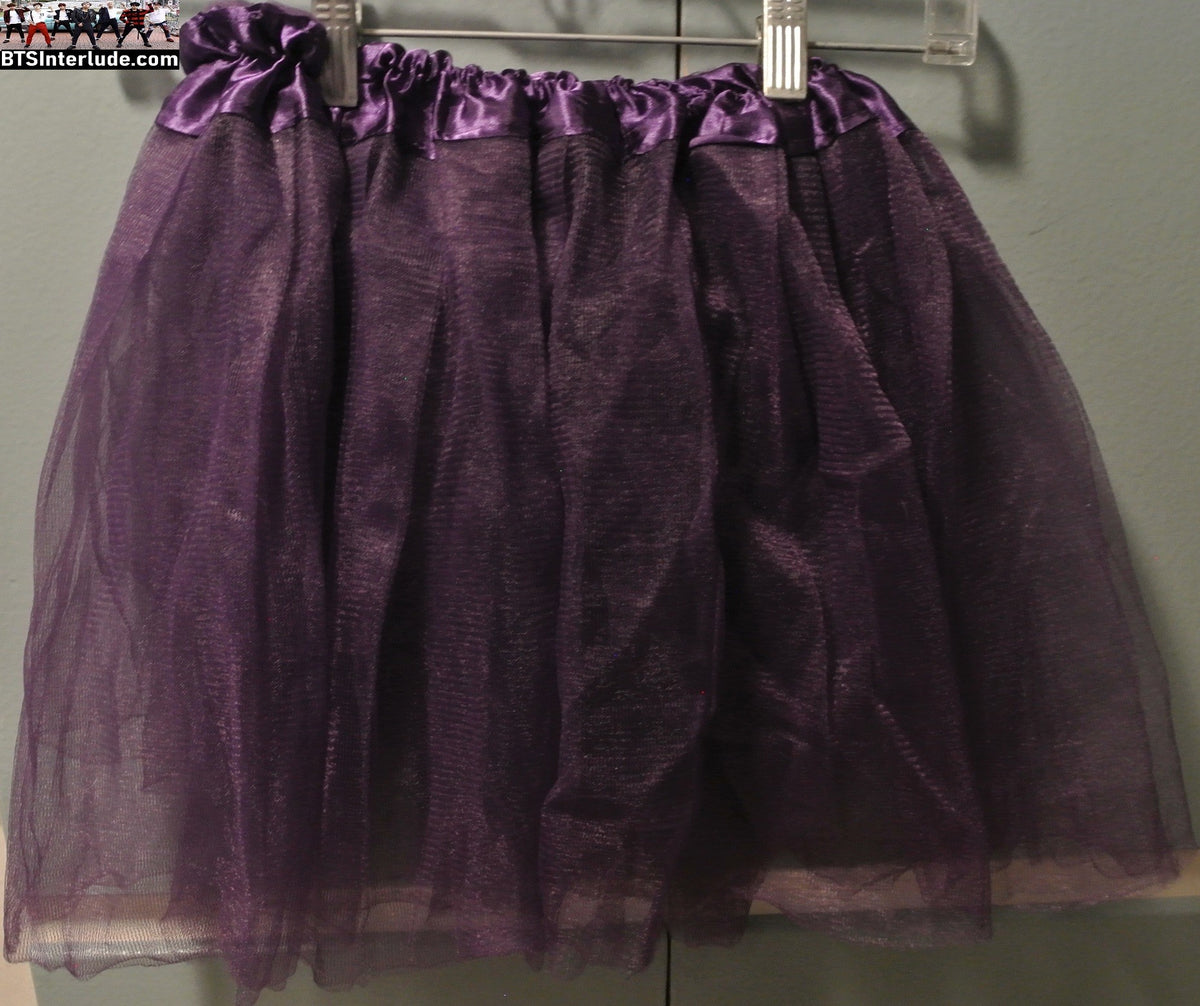 BTS TUTU SKIRT PURPLE ONE SIZE SMALL MEDIUM LARGE XL 2XL ARIRANG CONCERTS WORN ONCE JUNGKOOK V JIMIN RM J-HOPE SUGA JIN