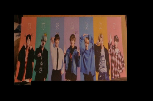 BTS SLOGAN VINYL GROUP ARMY PASTELS JUNGKOOK V JIMIN RM J-HOPE SUGA JIN BANNER SIGN LIMITED EDITION