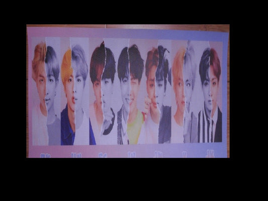 BTS SLOGAN VINYL GROUP LOVE YOURSELF ANSWER BW COLOR JUNGKOOK V JIMIN RM J-HOPE SUGA JIN BANNER SIGN LIMITED EDITION