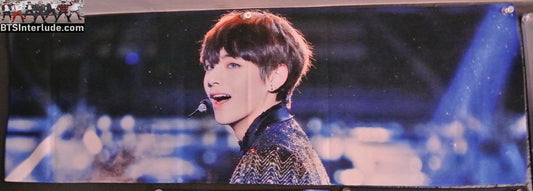 BTS SLOGAN FABRIC V KIM TAEHYUNG 김태형 NEW YEARS EVE 2016 SBS GAYO MAKLIGHT FANSITE BANNER 2 SIDED LIMITED EDITION