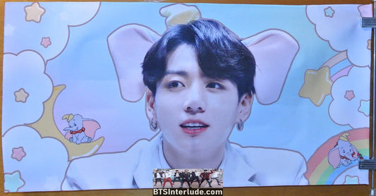 BTS SLOGAN FABRIC XL JEON JUNGKOOK 전정국 FANSIGN DUMBO POSSIBLY CUPID FANSITE BANNER LIMITED EDITION